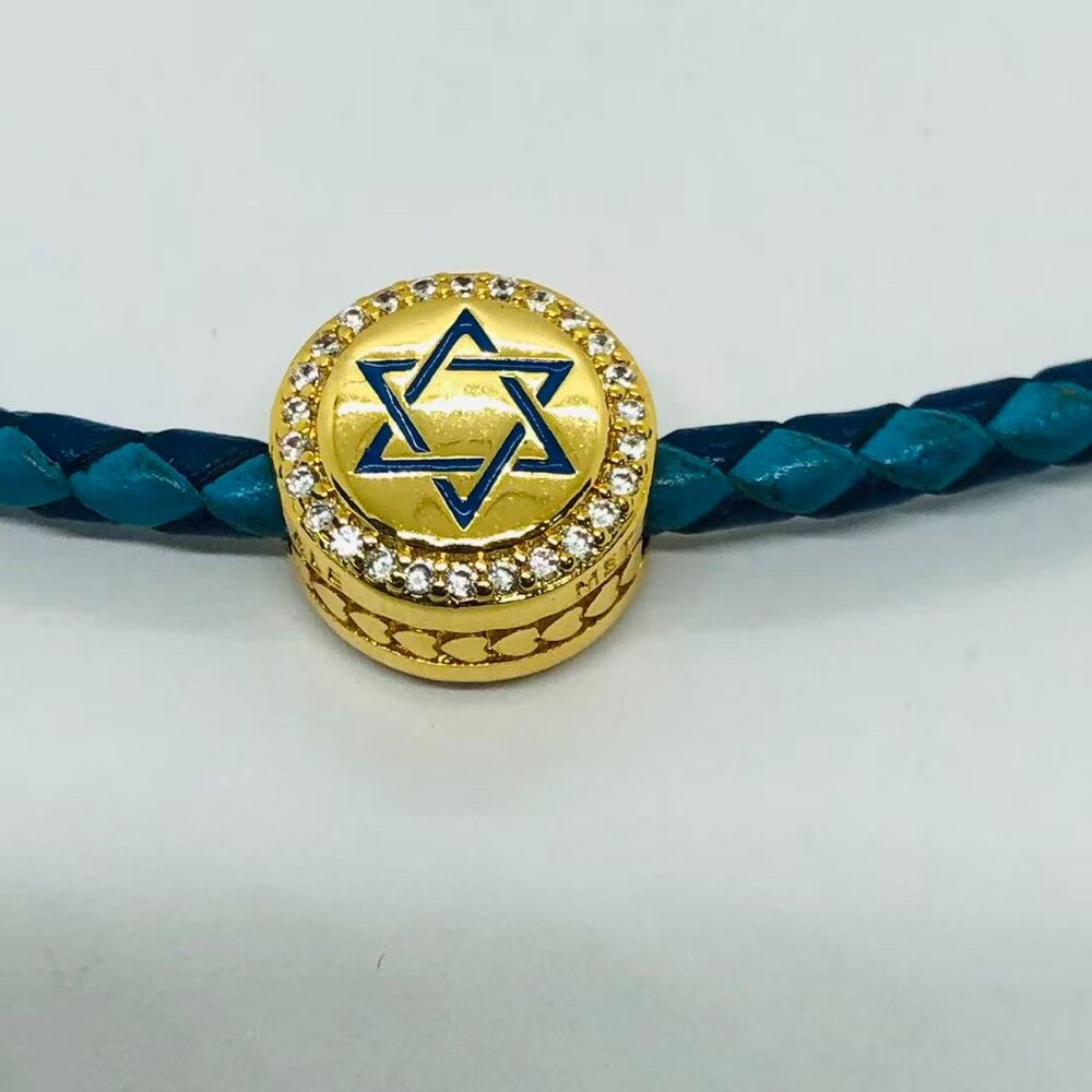 ✨✨PANDORA Country Of Israel EXCLUSIVE Flag Enamel Button CHARM